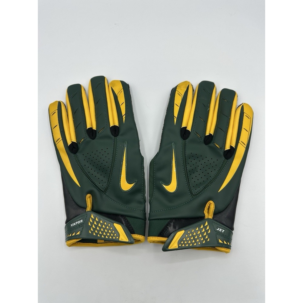 Nike Jordy Nelson #87 JN Packers Vapor Jet Football Gloves XXL CFM Sample Rare